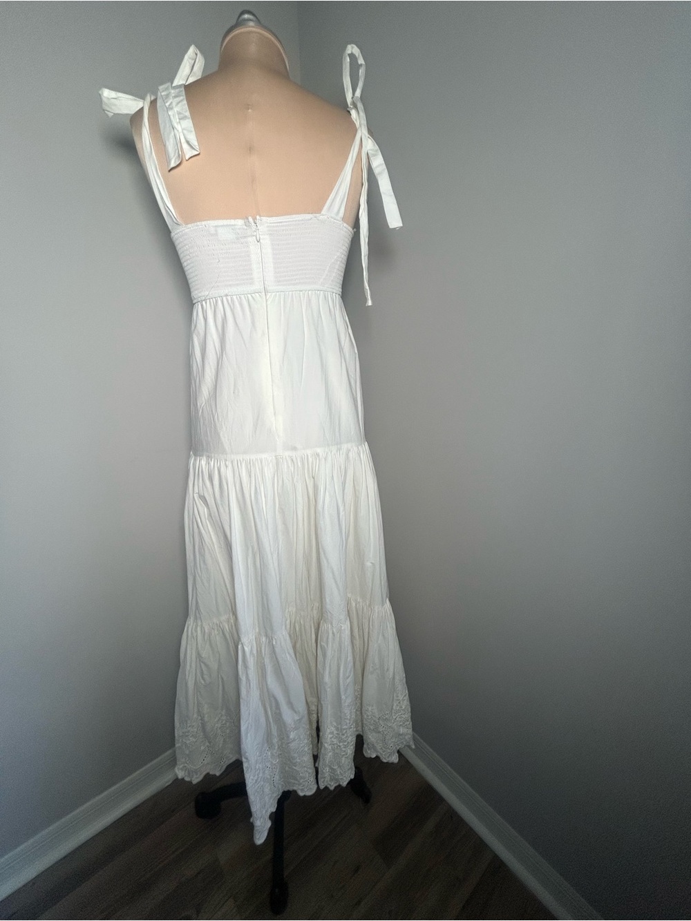 Jason Wu White Tie-Shoulder Maxi Dress - Picture 2 of 7
